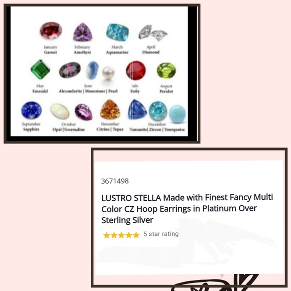 Multicolor MultiGem Hoop Earrings Platinum Silver - Picture 16 of 16